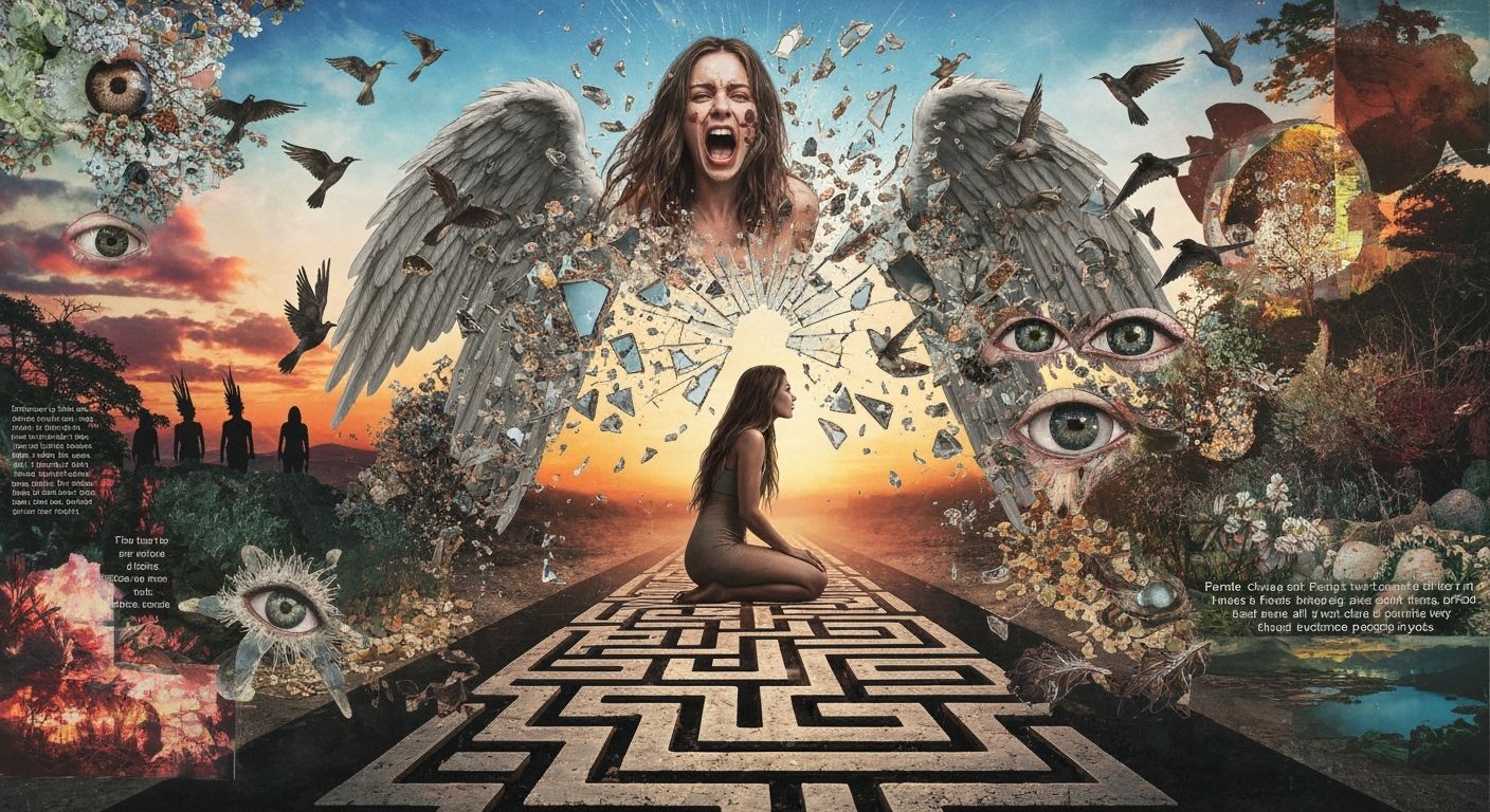 Angel of Memories Screaming in Mirror Labyrinth