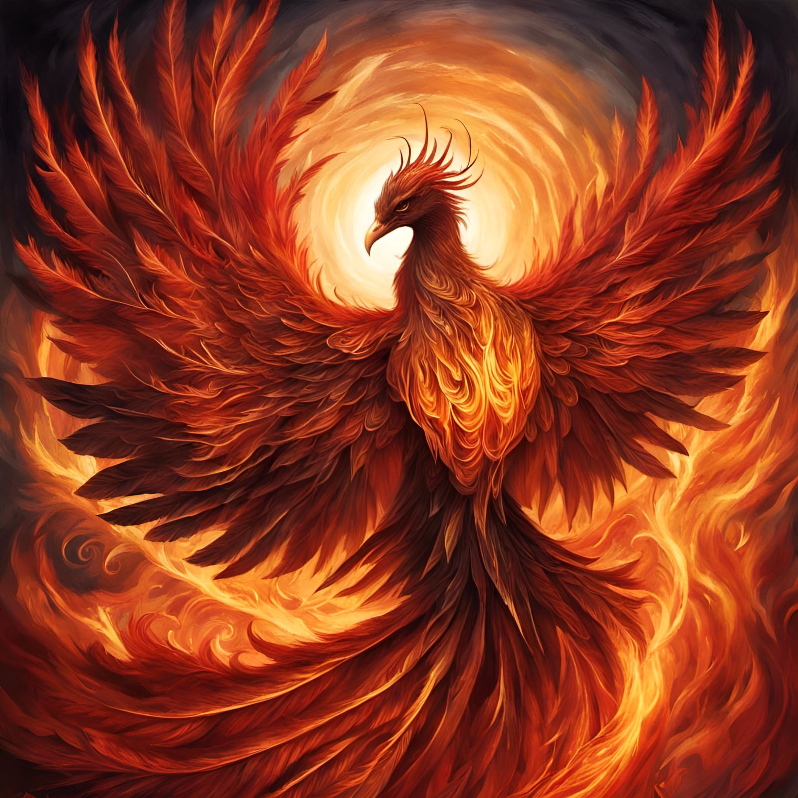 Phoenix Reborn: Molten Wings Ignite the Twilight