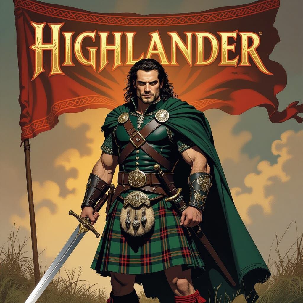 Henry Cavill as Highlander in Fantasy Art