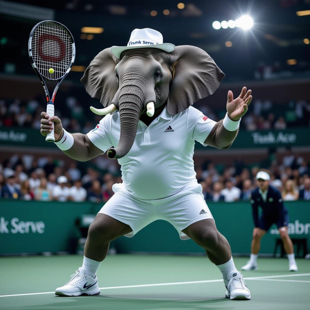 Elephant Tennis Star at Wimbledon Finals
