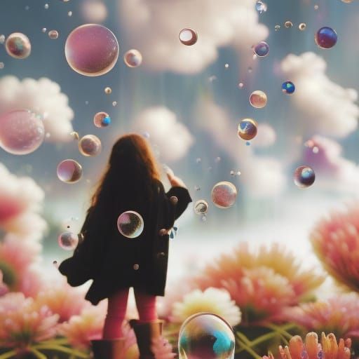 Retrofuturistic Metropolis in Art Nouveau Style