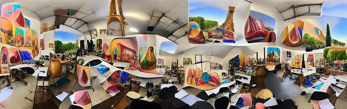 Day-Glo Decor Paintings in Hyperrealistic Style