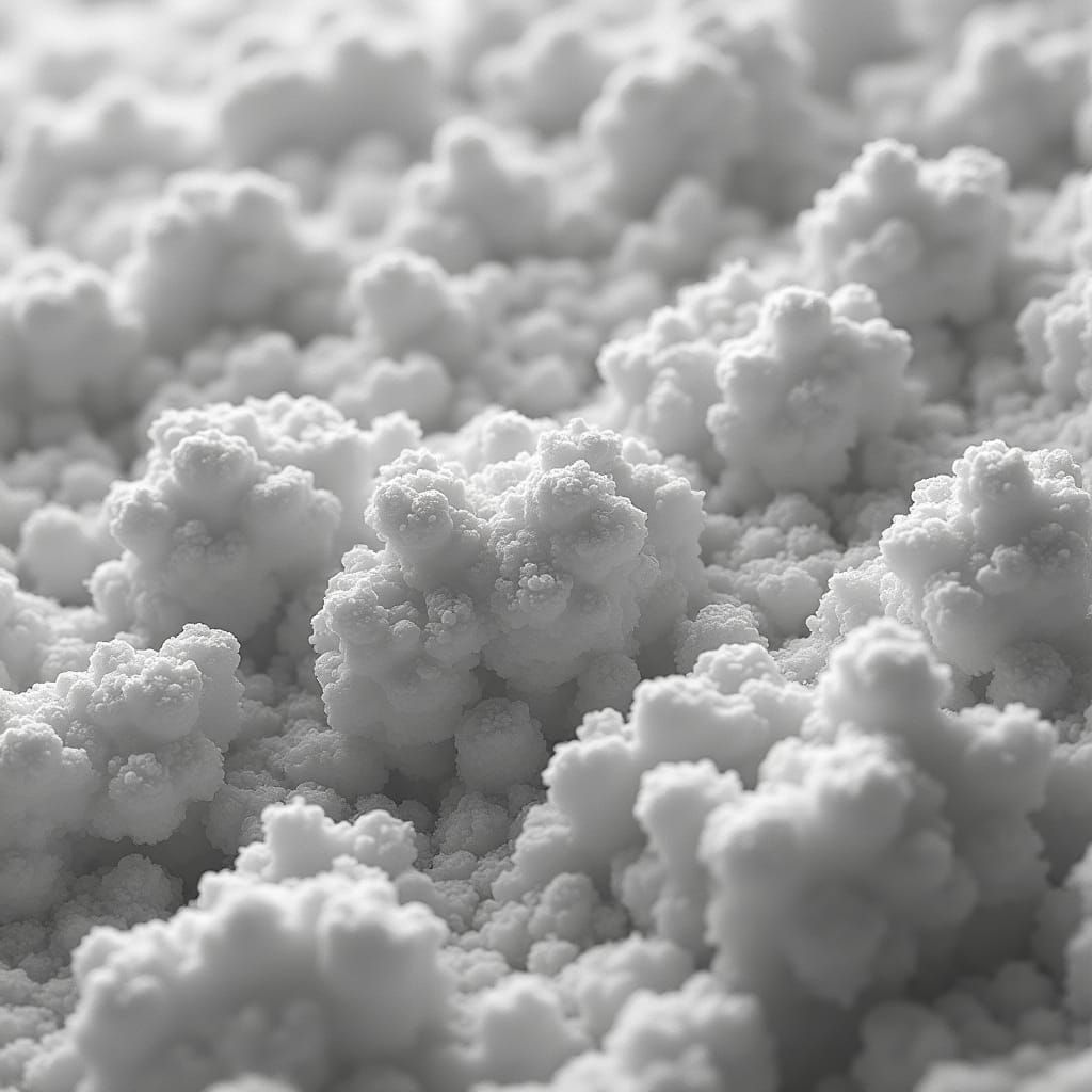 Textured Alumina Landscape with Subtle Shimmer