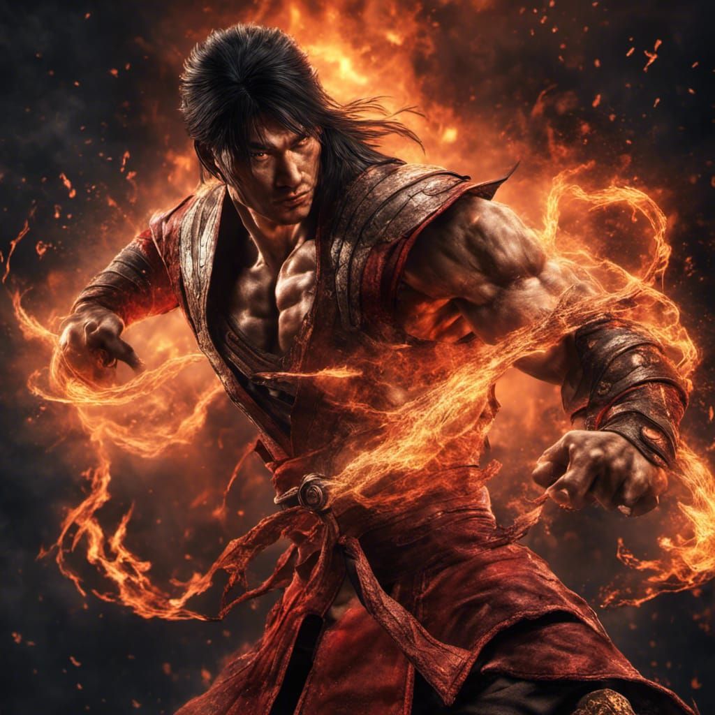 Fire God Liu Kang with Lightning