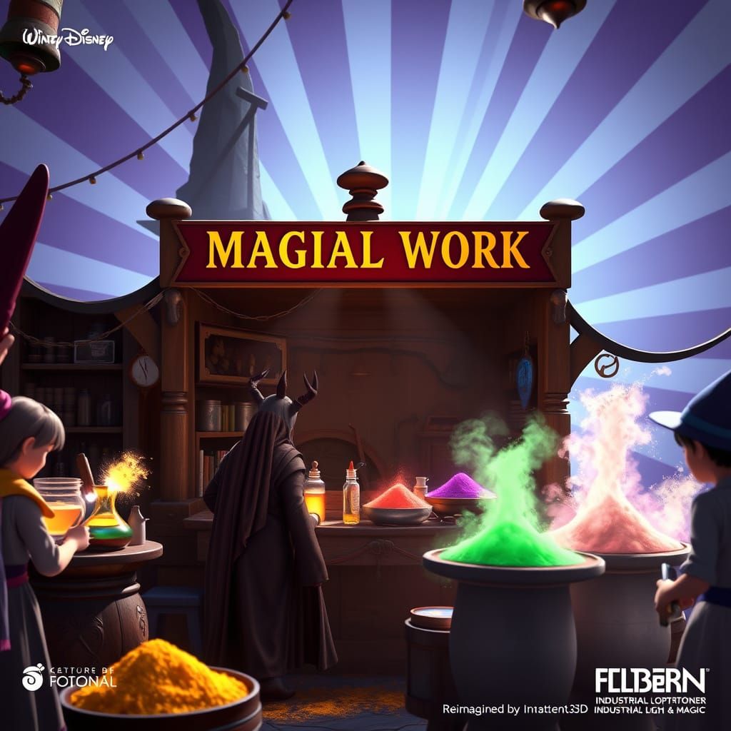 Magical Creators Showcase Glowing Powders in Vibrant Digital...