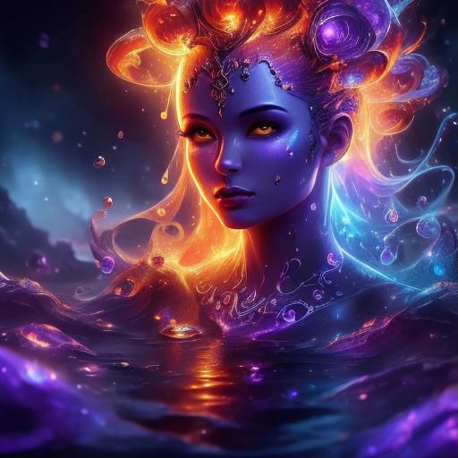 Hyperrealistic Oily Ghost with CryEngine Water Effects