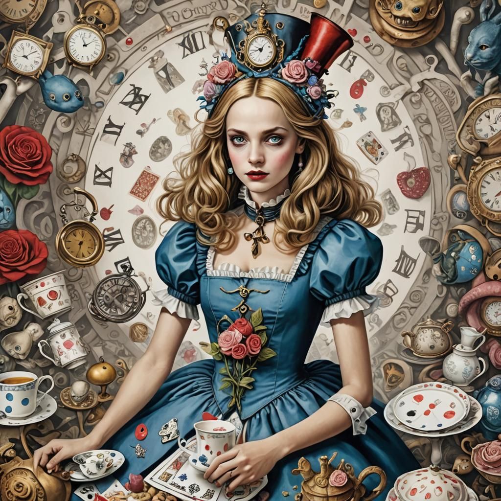 Cancer Zodiac Sign as Alice in Wonderland