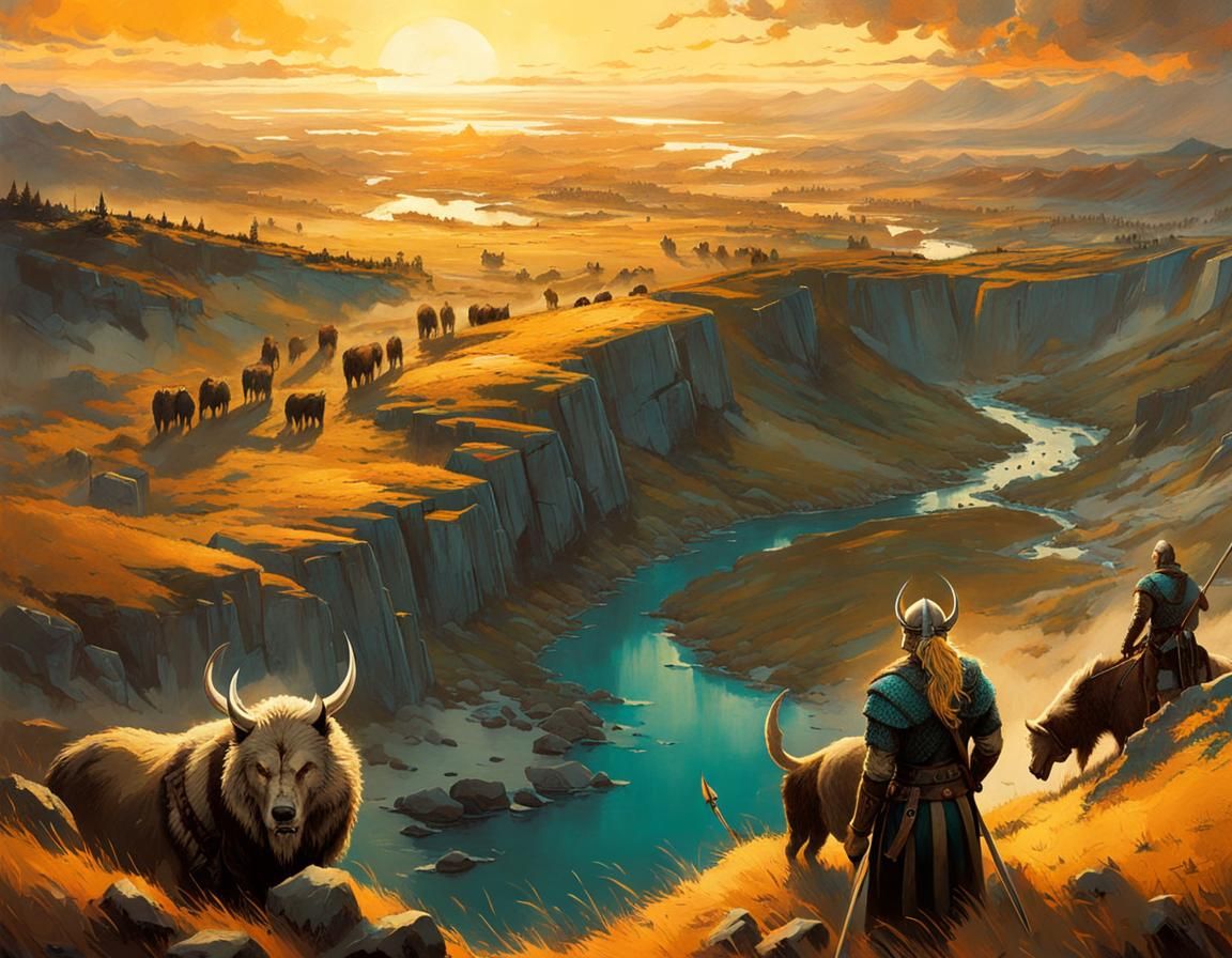 Viking Queen Oversees Werewolf-Bear Battlefield