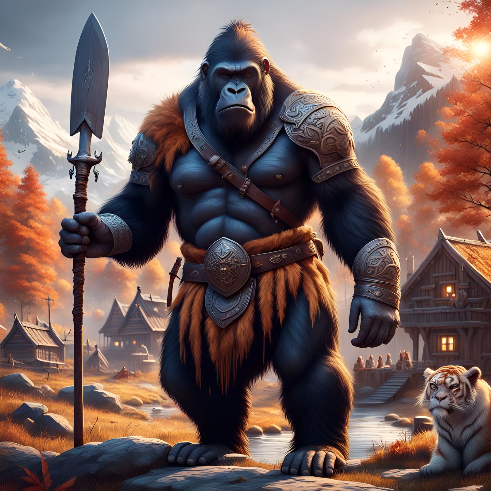 Gorilla Fusion in a Scandinavian village.