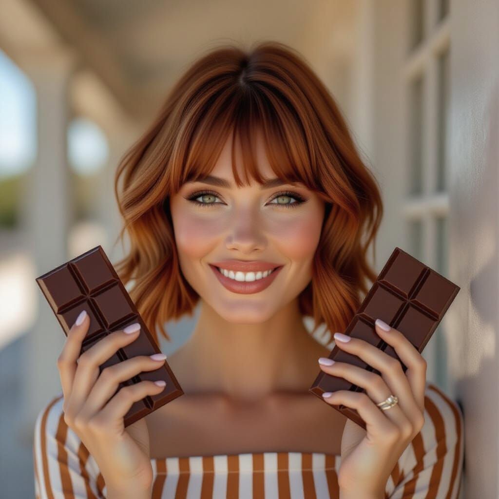 “A balanced diet is chocolate in both hands”