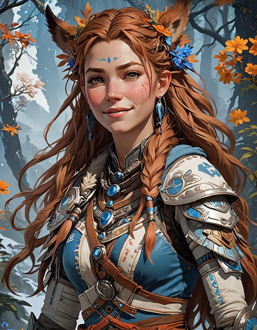Aloy as kitsune!!