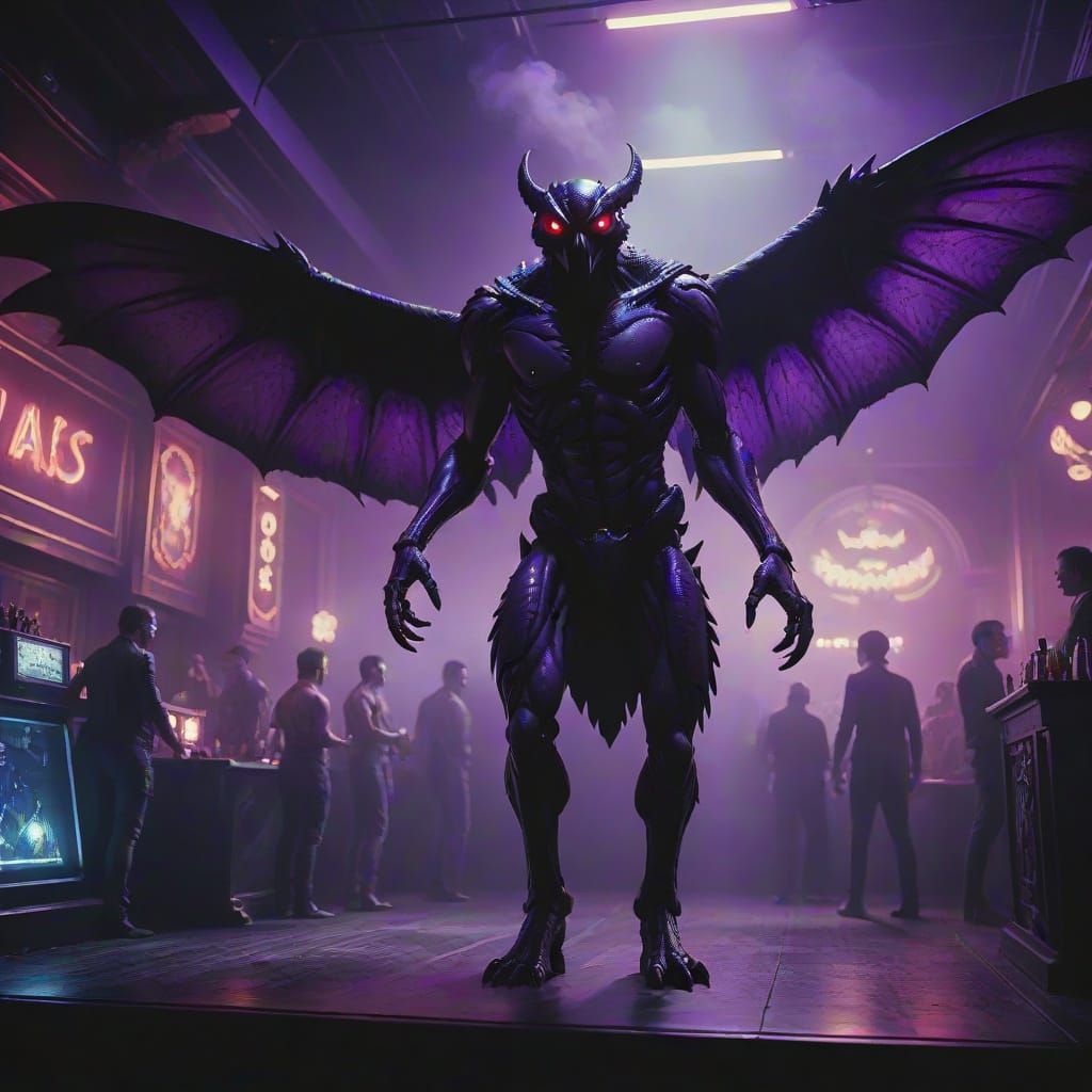 Gothic Nightclub Dreamscape in Dark Fantasy Style