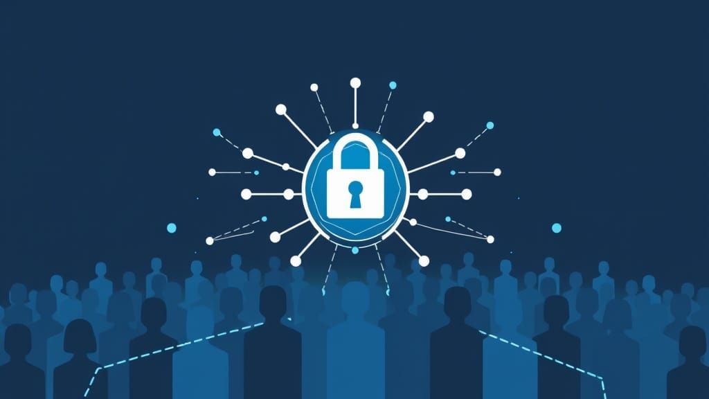 Digital Identity Shield: Modern Minimalist Graphic Design