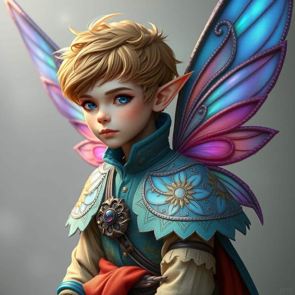 Blue-Winged Pixie in D&D Attire