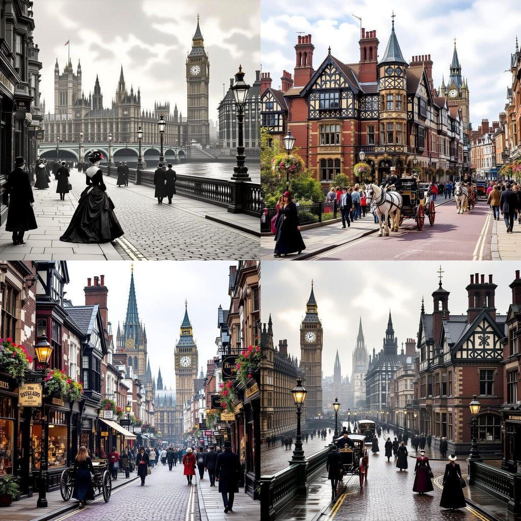 Victorian England Scene