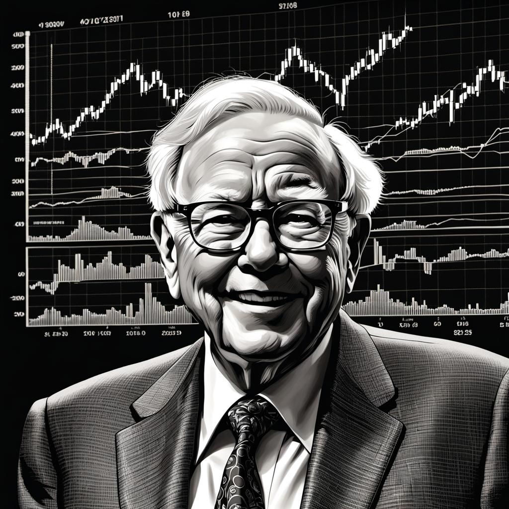 Warren Buffett Portrait Signifying Investment Success