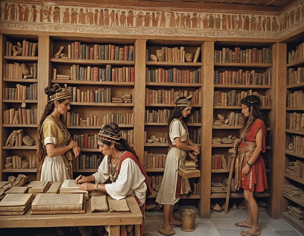 Tending to the ancient library