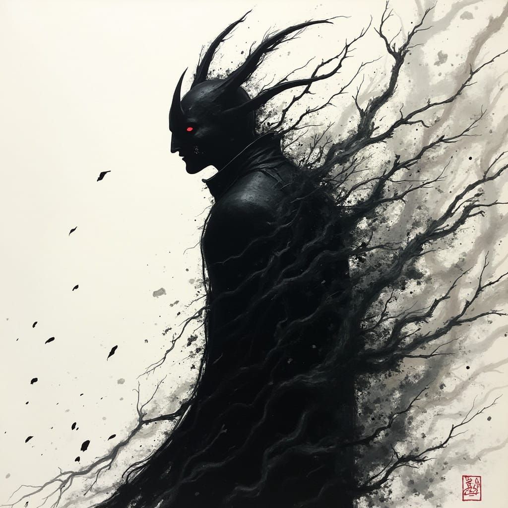 Dark Fantasy World in Grimdark Style