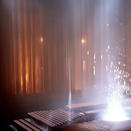 Woman in Sauna: Cinematic Mystical Concept Art