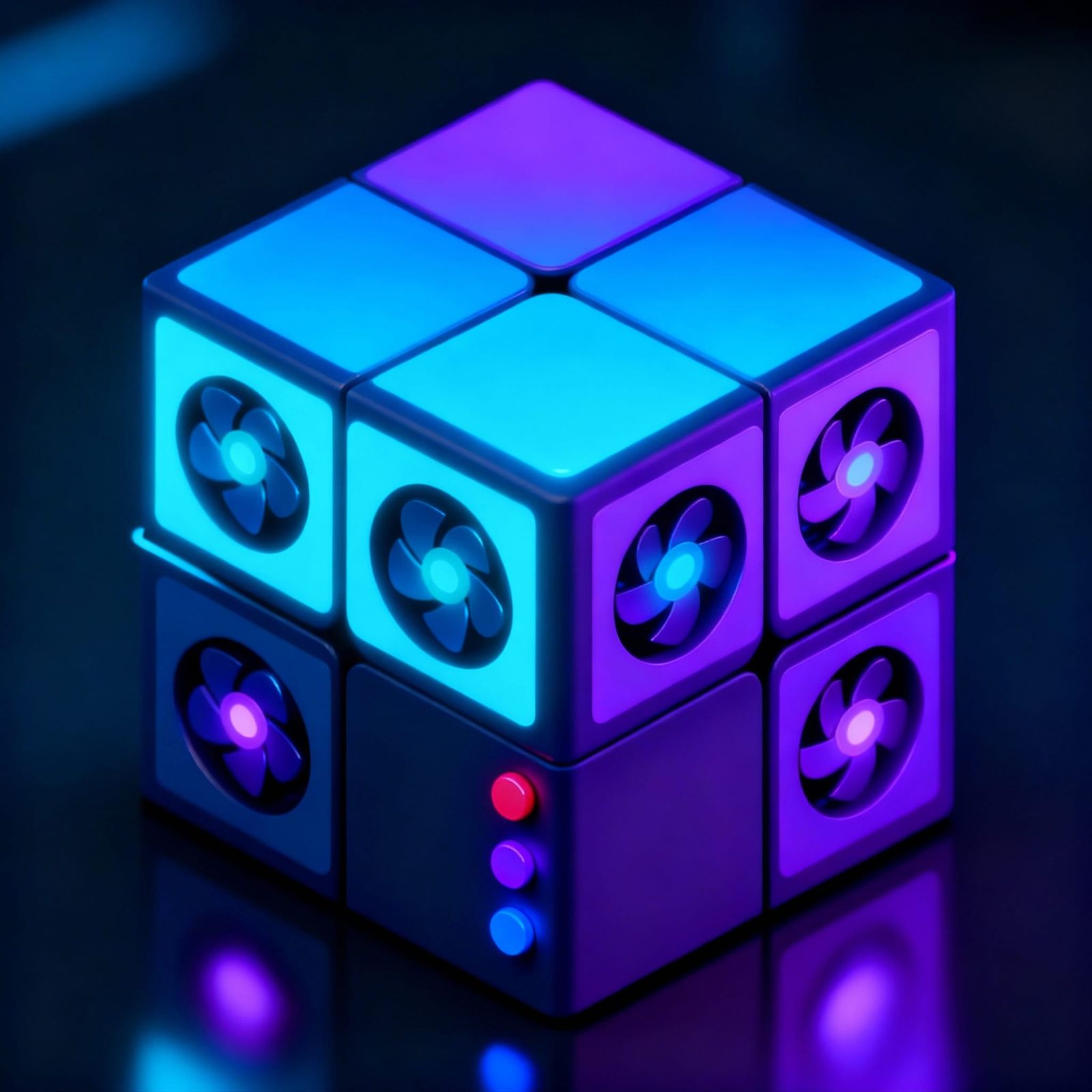 AI Generated Abstract Cube Design