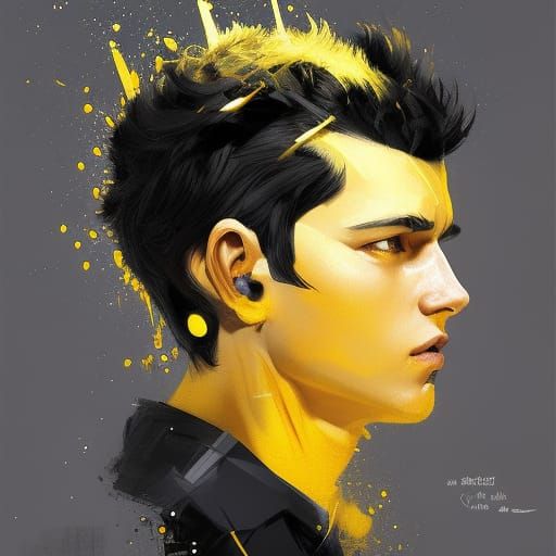 Boy with Drill: Hyperdetailed Digital Portrait