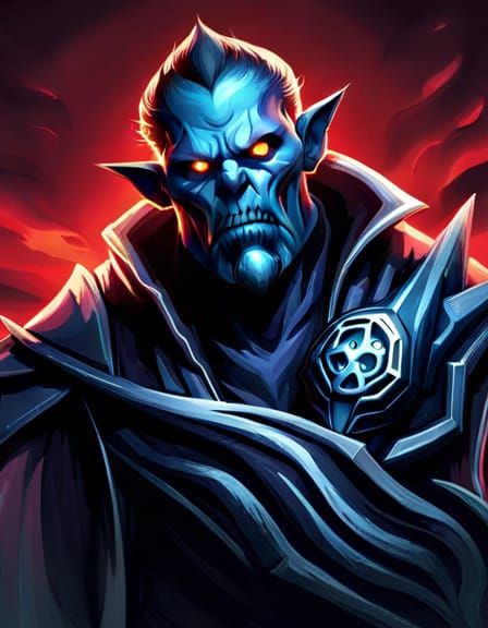 Undead Villager Portrait in Dark Fantasy Style