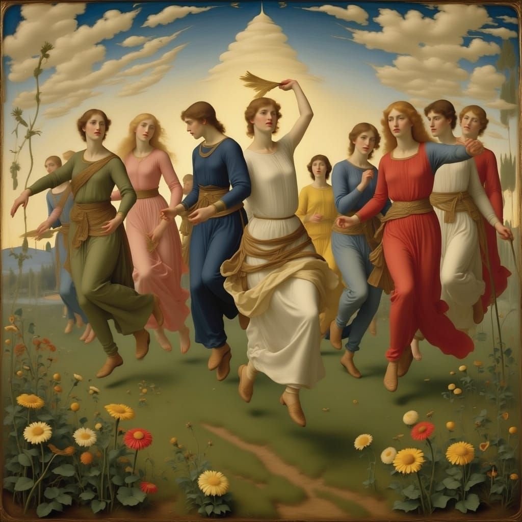 Ten ladettes-a-leaping