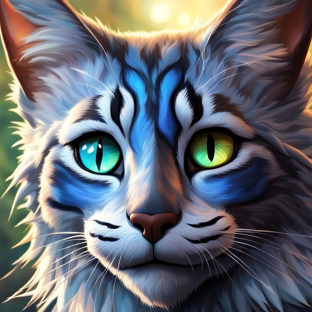 Dramatic Hyperrealistic Portrait of Jayfeather