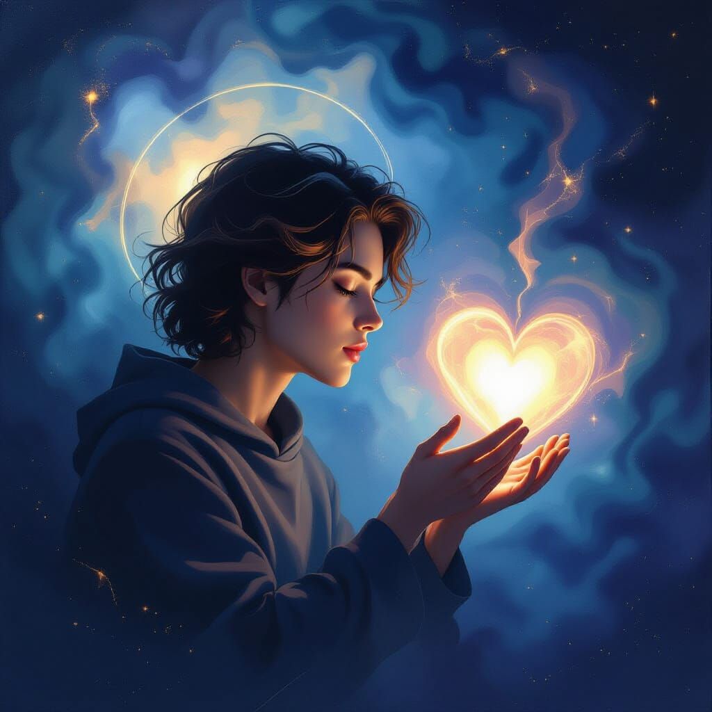 Romantic Digital Painting of Light and Emotion