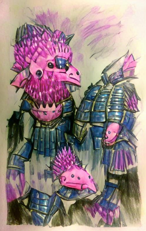 Armored Purple Blobfish Warlord