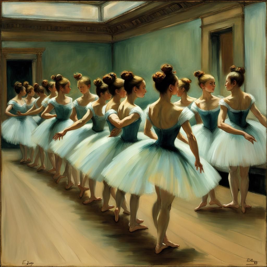 E. Coli Ballet Inspired by Edgar Degas