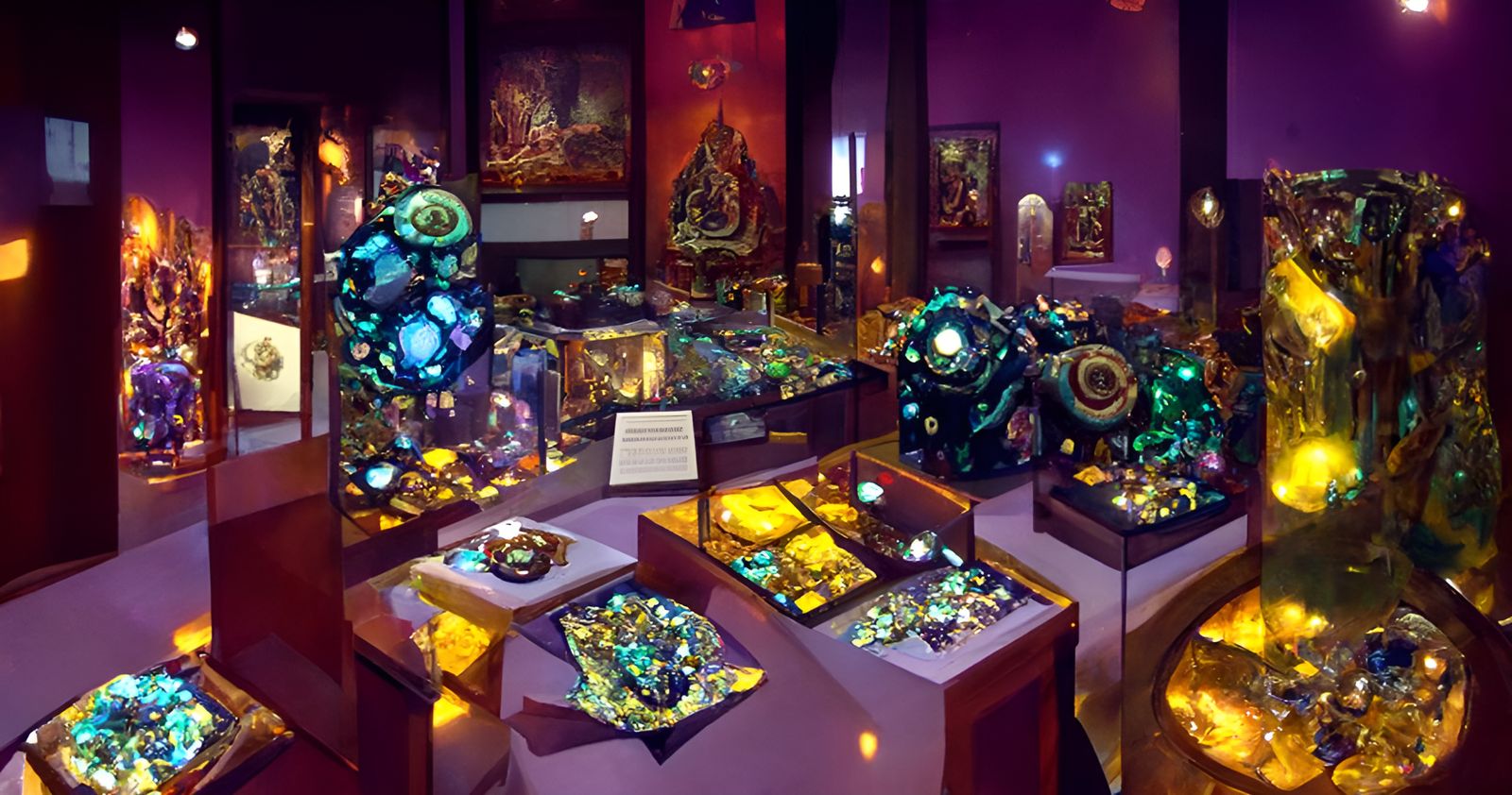 Steampunk Hindu God in Gemstone Exhibit