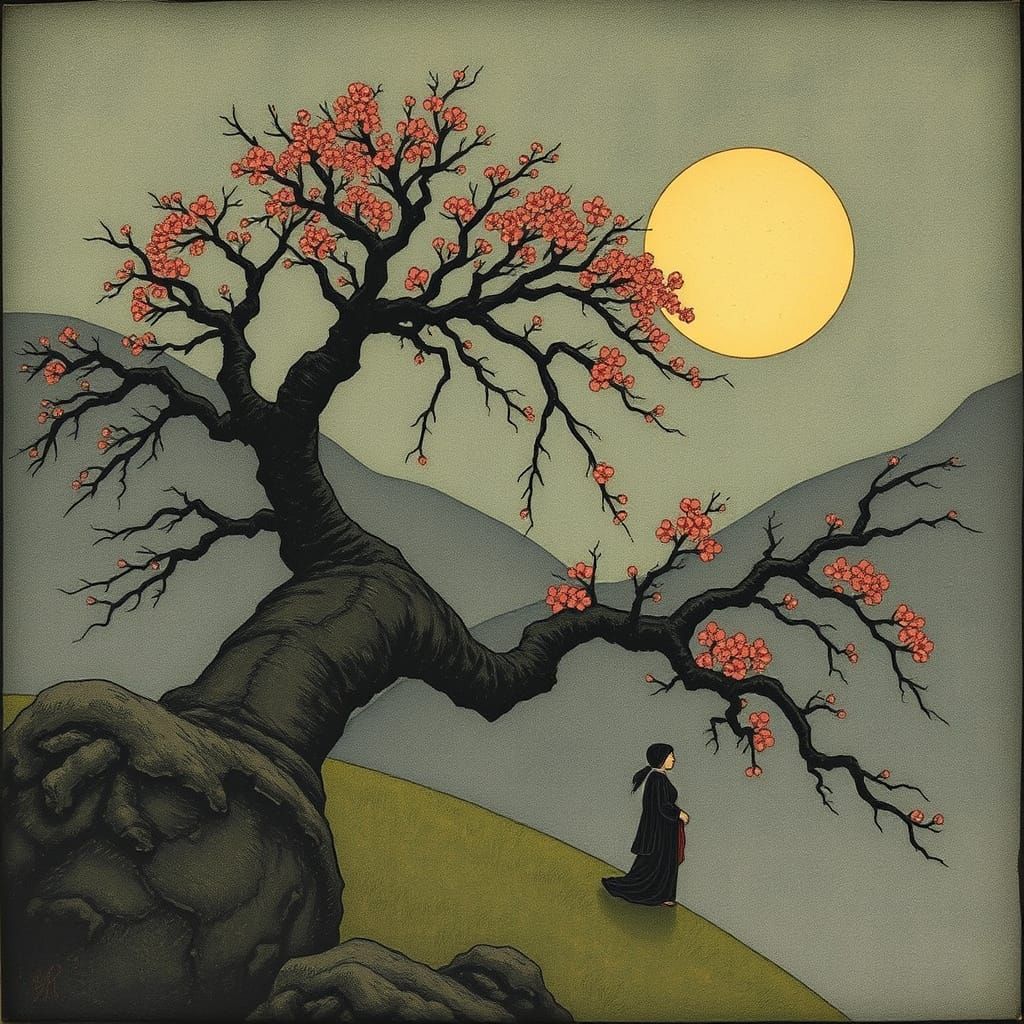 Ethereal Fairy Tale Scene in Watercolor Style