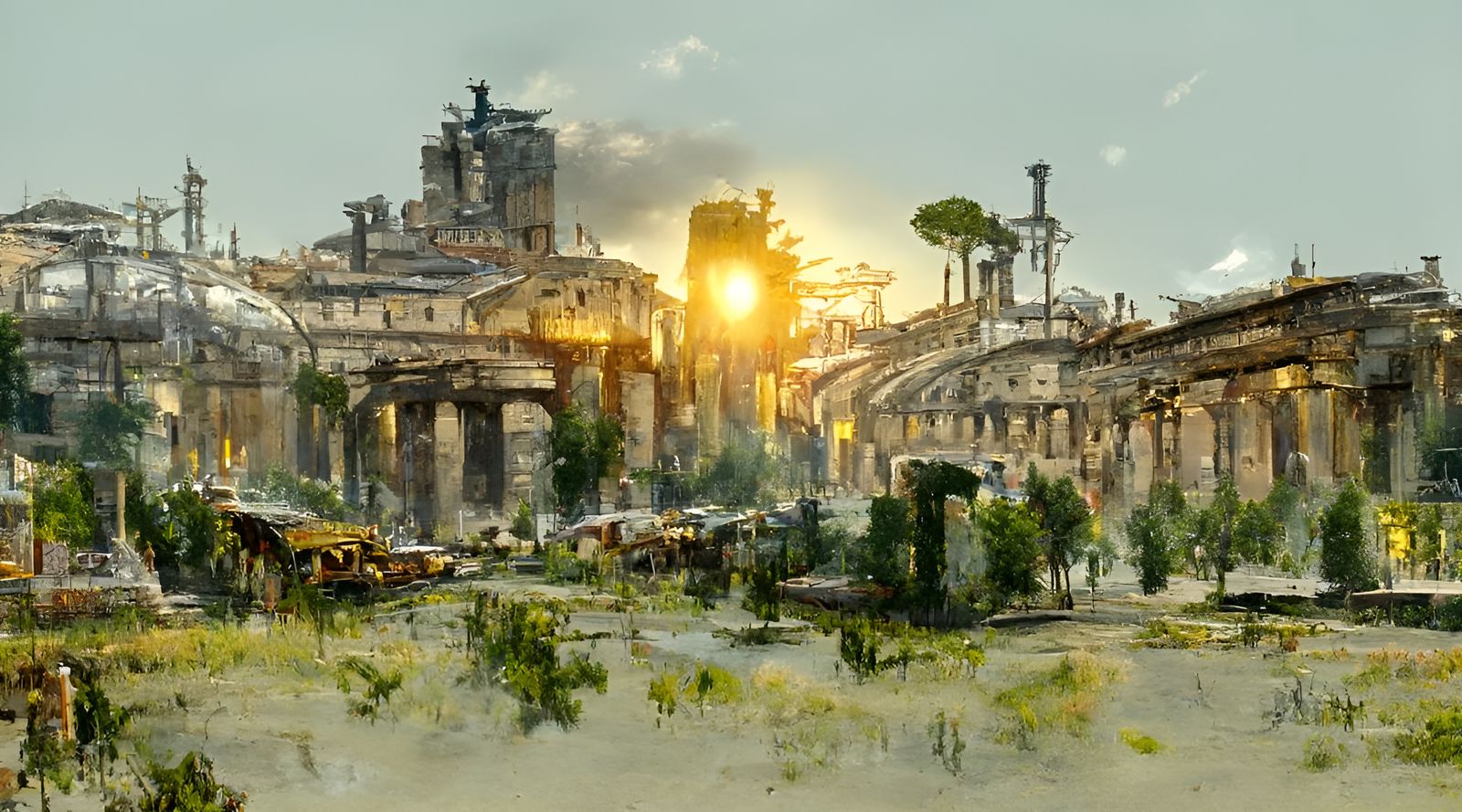 Industrial Steampunk Rome Concept Art