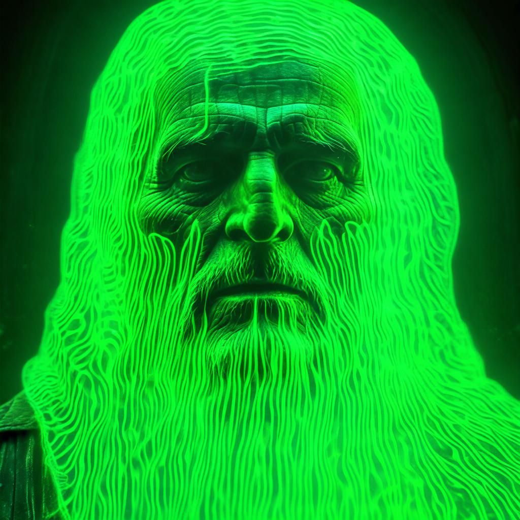 Ethereal Ghost of Tom Joad in Kirlian Photography