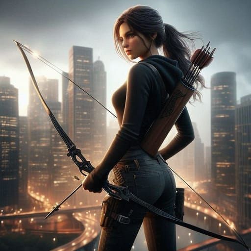 Confident Adventurer Steps into the Modern World