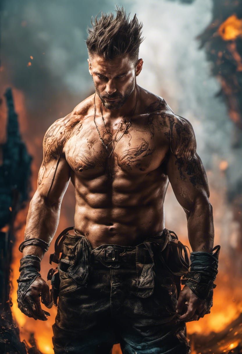 Fiery Starlight: Inkblot Art of a Hero