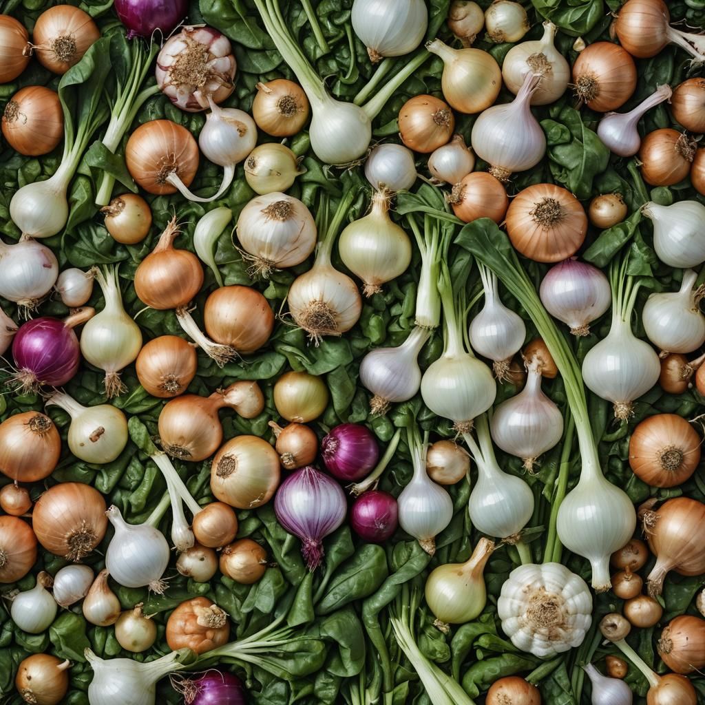 Vegetable Still Life Portrait in Colorful Lighting
