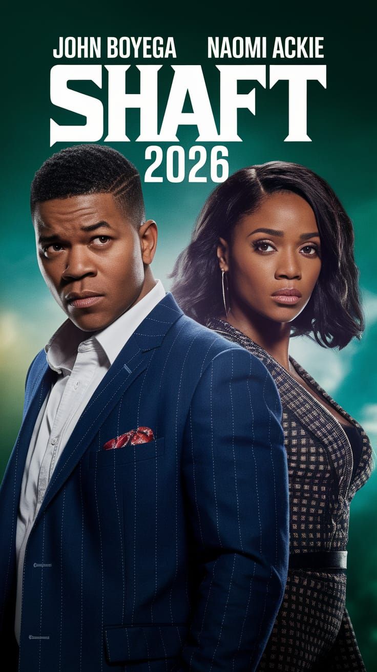 Shaft 2026: John Boyega and Naomi Ackie Movie Poster