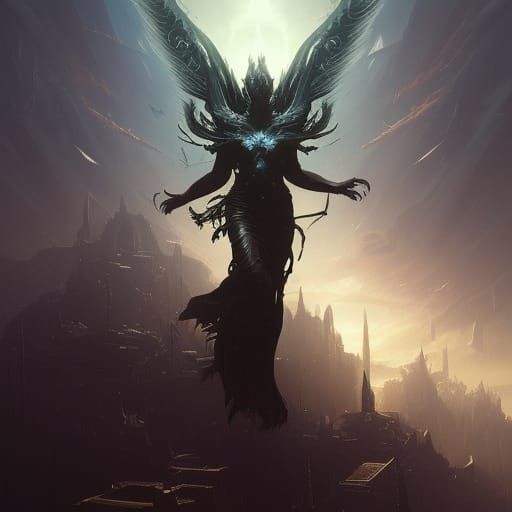 Dark Fantasy World Devourer: 8k Resolution Concept Art