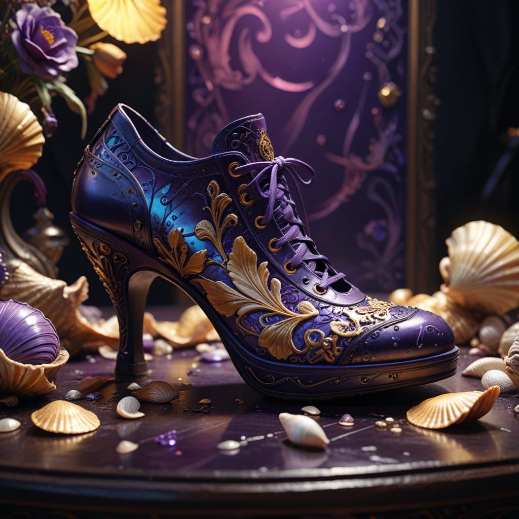 Ethereal Sea-Inspired Steampunk Shoe Concept