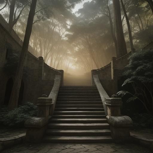 Kenyan Royal Palace in Golden Light: Cinematic Photo