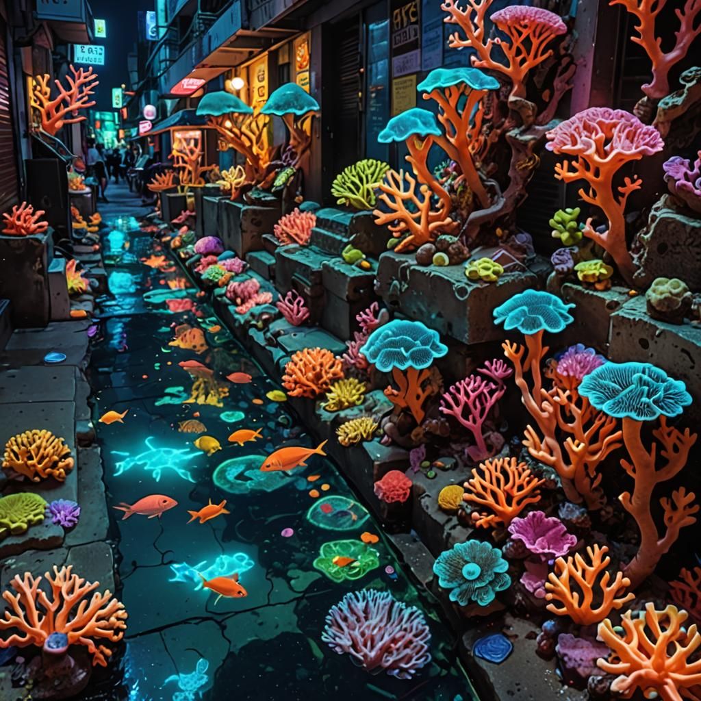 Coral Reefs Emerge in City Streets
