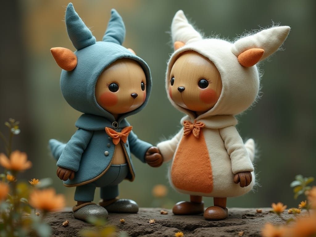 Fluffballs Picotee Blue Apricot Khaki Graveyard