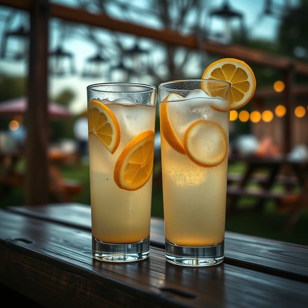Lemonade on a Picnic Table: A Summer Day