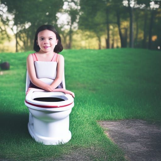 Potty Training in Illustrated Book Style
