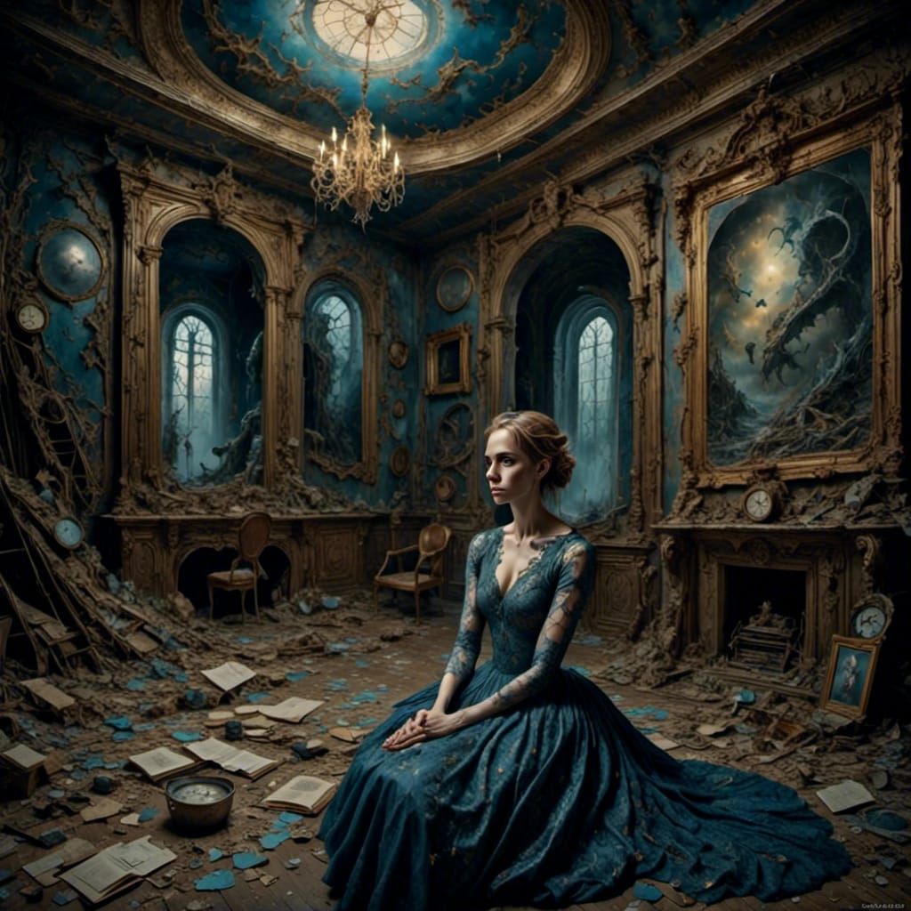 Sadness Melancholy Delirium <lora:Critter:1.0> <lora:Goddess...