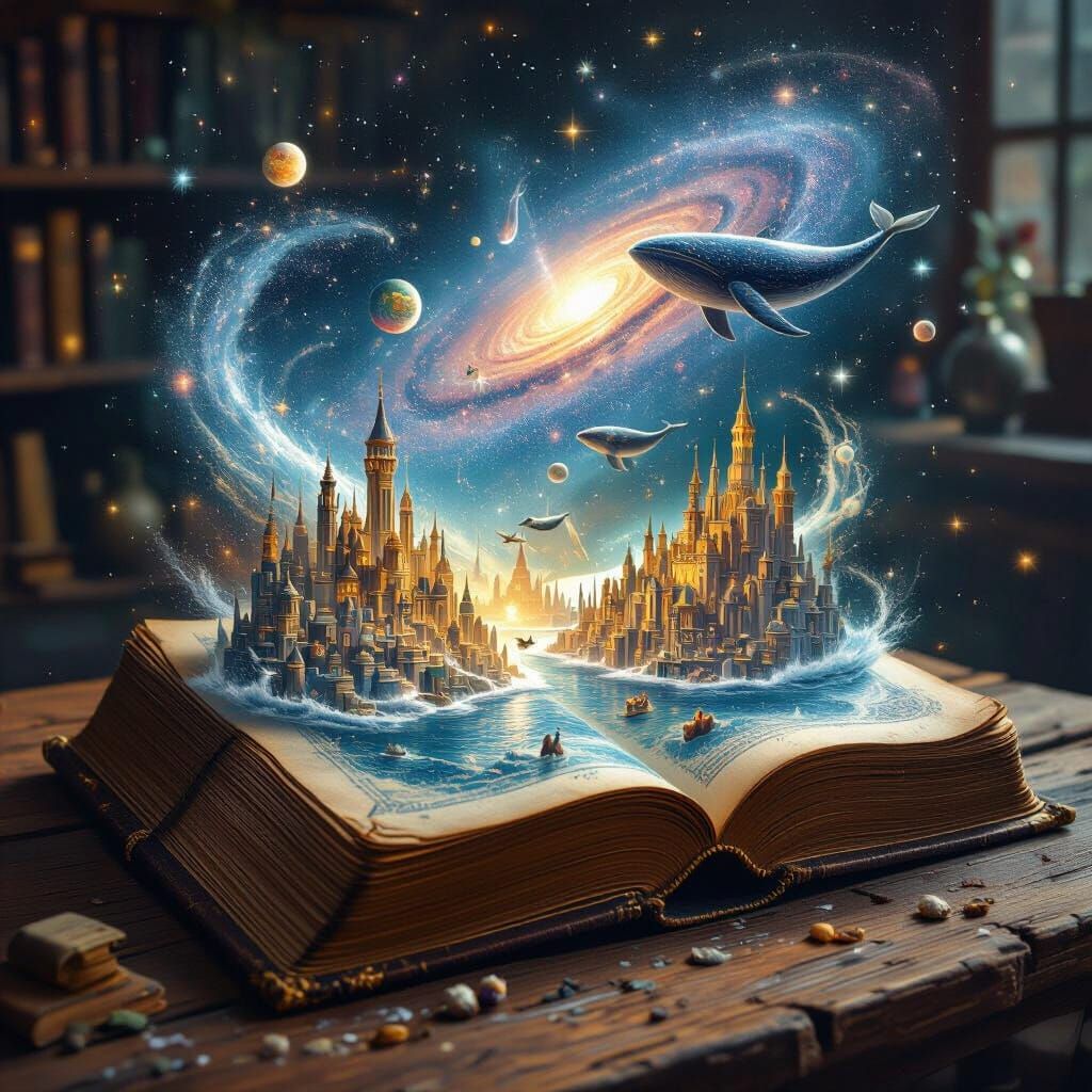 Magical Book Unveils Miniature Worlds and Creatures