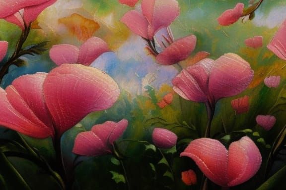 Dreamlike Butterfly in a Swirling Landscape