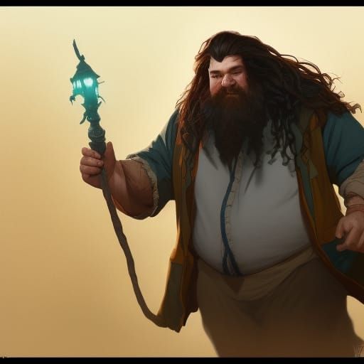 Hyperdetailed Rendering of Rubeus Hagrid